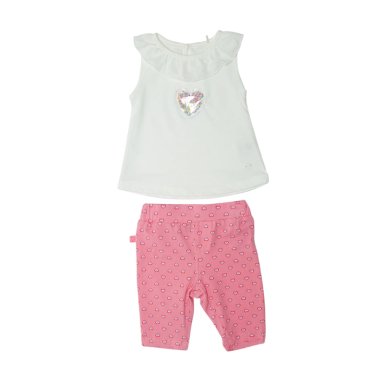 CONJUNTO ALGODÓN NIÑA PILLÍN PVU680BCO BEBÉ BLANCO - 1