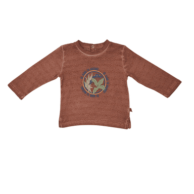 POLERA MANGA LARGA BEBÉ NIÑO NARANJA PILLIN - 1