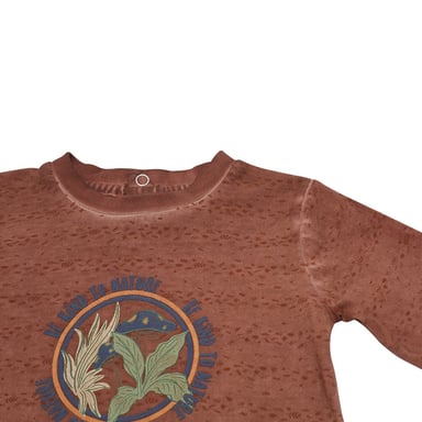 POLERA MANGA LARGA BEBÉ NIÑO NARANJA PILLIN - 2