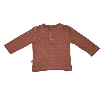 POLERA MANGA LARGA BEBÉ NIÑO NARANJA PILLIN - 3
