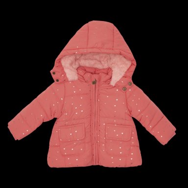 PARKA C/CAPUCHA BEBE  NIÑA ROSADO PILLIN - 1
