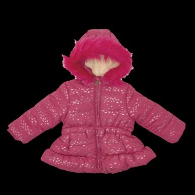 PARKA C/CAPUCHA BEBE  NIÑA BURDEO PILLIN - 1