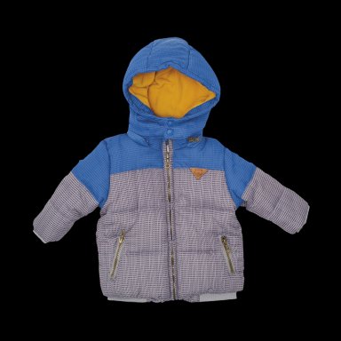 PARKA NIÑO PILLÍN PVV832GRI CON CAPUCHA BEBÉ GRIS - 1