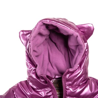PARKA CON CAPUCHA BEBE  NIÑA VIOLETA PILLIN - 2