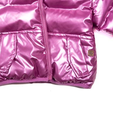 PARKA CON CAPUCHA BEBE  NIÑA VIOLETA PILLIN - 3