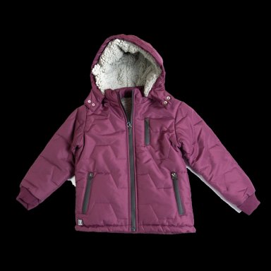 PARKA CON CAPUCHA NIÑO BURDEO PILLIN - 1