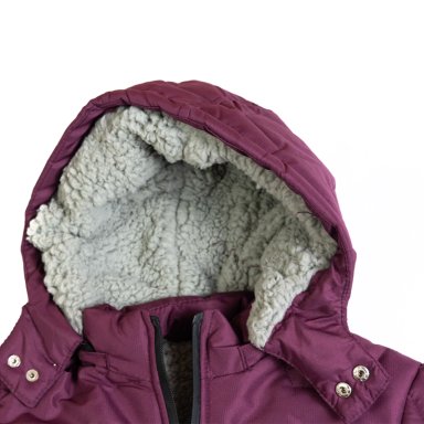 PARKA CON CAPUCHA NIÑO BURDEO PILLIN - 2