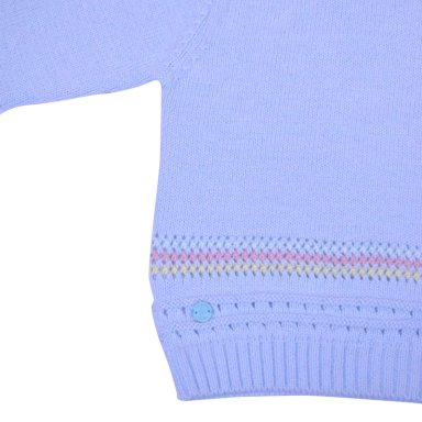 CHALECO BEBE NIÑA CELESTE PILLIN - 3