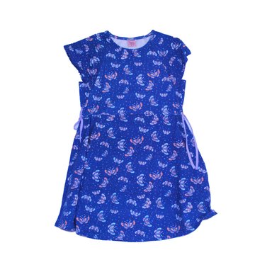 VESTIDO ALGODON NIÑA PILLIN AZUL PVW623AZU - 1