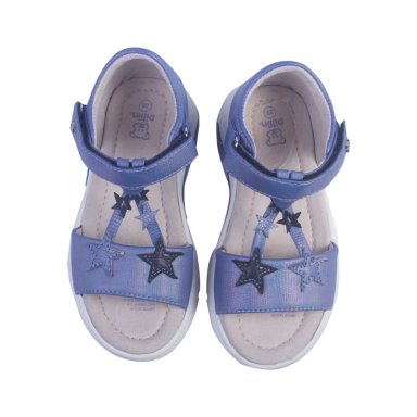 SANDALIAS NIÑA PILLÍN CUERO AZUL - 2