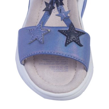 SANDALIAS NIÑA PILLÍN CUERO AZUL - 4