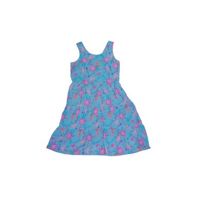 VESTIDO ALGODON NIÑA PILLIN TURQUESA PVW818TUR - 1