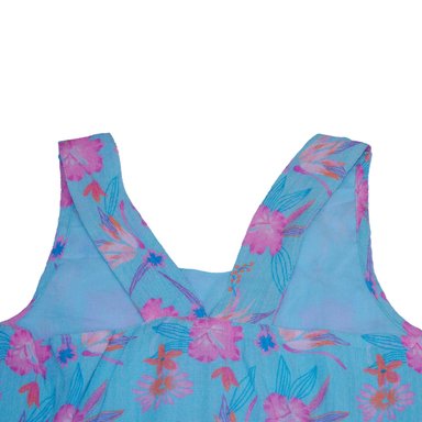 VESTIDO ALGODON NIÑA PILLIN TURQUESA PVW818TUR - 3