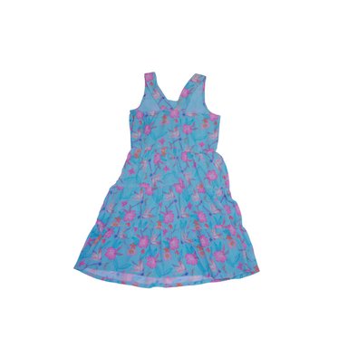 VESTIDO ALGODON NIÑA PILLIN TURQUESA PVW818TUR - 4