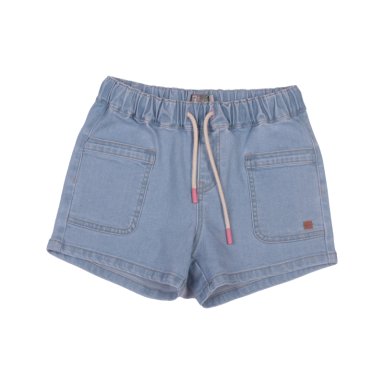 SHORT ALGODÓN NIÑA PILLÍN CELESTE PVW723CEL - 1