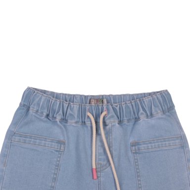 SHORT ALGODÓN NIÑA PILLÍN CELESTE PVW723CEL - 2