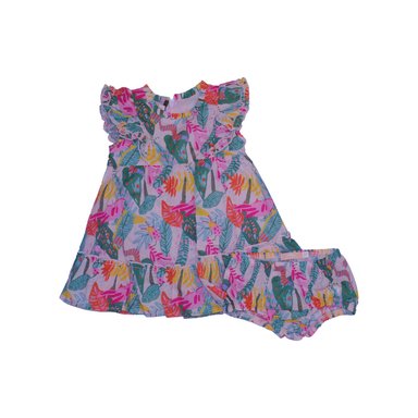 VESTIDO BEBE NIÑA NARANJA PILLIN - 1