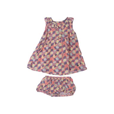 VESTIDO ALGODON NIÑA PILLIN NARANJO PVW817DAM BEBE NARANJA - 1