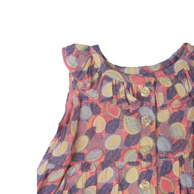 VESTIDO ALGODON NIÑA PILLIN NARANJO PVW817DAM BEBE NARANJA - 2