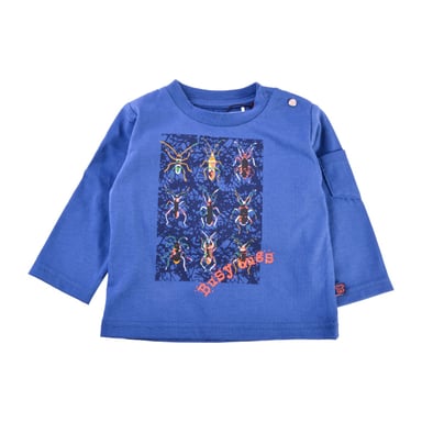 POLERA MANGA LARGA BEBÉ NIÑO AZUL PILLIN - 1