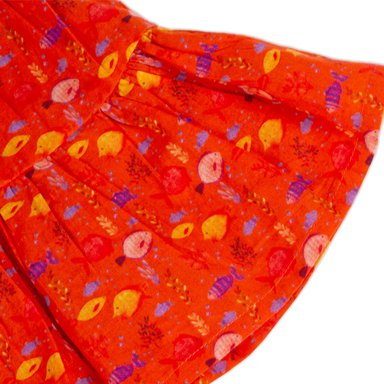 VESTIDO ALGODON NIÑA PILLIN NARANJO PVY811-23NAR BEBE NARANJA - 3