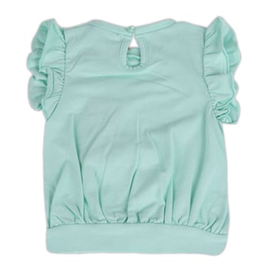 POLERA MANGA CORTA ALGODÓN NIÑA PILLÍN PVY634-23CAL BEBE TURQUESA - 3