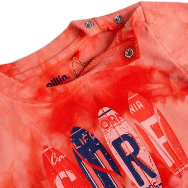 POLERA MANGA CORTA ALGODÓN NIÑO PILLÍN PVY649-23ROJ BEBE ROJO - 4