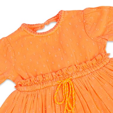 VESTIDO ALGODON NIÑA PILLIN NARANJO PVY810-23NAR BEBE NARANJA - 2