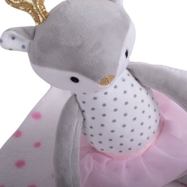 SET PILLÍN PELUCHE MANTA VENADO BEBÉ NIÑA MELANGE PRW154MLG - 3