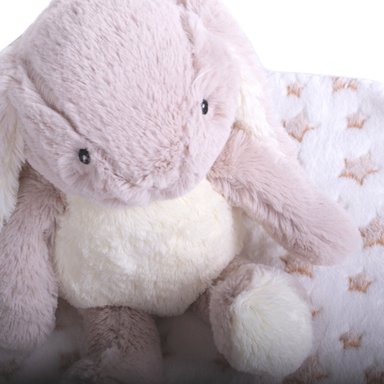SET PILLÍN PELUCHE MANTA CONEJO BEBÉ NIÑO BEIGE PRW156BEI - 2