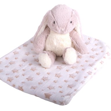 SET PILLÍN PELUCHE MANTA CONEJO BEBÉ NIÑO BEIGE PRW156BEI - 3