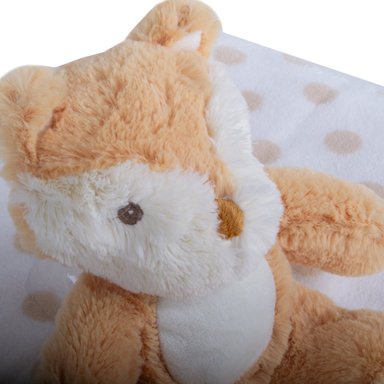 SET PILLÍN PELUCHE MANTA ZORRO BEBÉ NIÑO CAFÉ PRW157CAF - 2