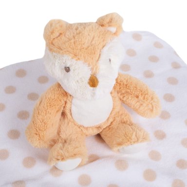SET PILLÍN PELUCHE MANTA ZORRO BEBÉ NIÑO CAFÉ PRW157CAF - 3