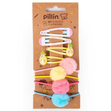 PINCHES & CINTILLOS BEBE NIÑA PILLÍN MULTICOLOR PAY139-23SUR - 1