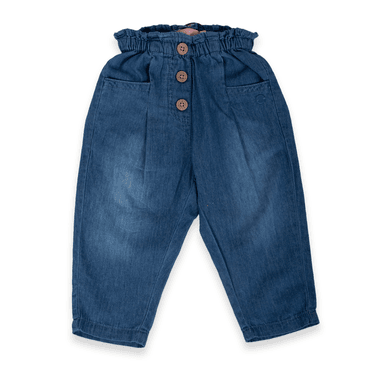 PANTALÓN ALGODÓN NIÑA PILLÍN DENIM BEBÉ PVA707-24DEN - 1