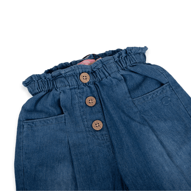 PANTALÓN ALGODÓN NIÑA PILLÍN DENIM BEBÉ PVA707-24DEN - 2