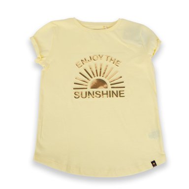 POLERA MANGA CORTA ALGODÓN NIÑA PILLÍN TVA601-24AMA AMARILLO - 1