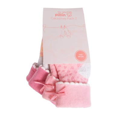 CALCETINES RECIÉN NACIDO NIÑA SURTIDO PILLIN (PAB104-25SUR ) - 1