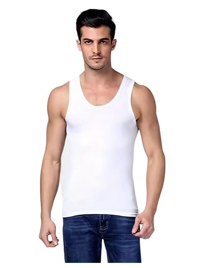 X3 POLERAS MUSCULOSAS CUELLO REDONDO PARA HOMBRE DE ALGODON - 2