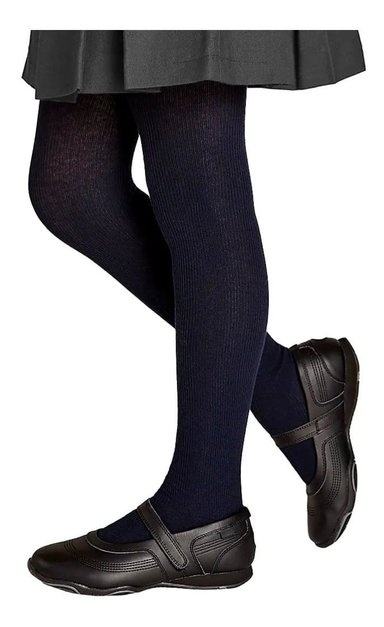 PACK DE 3 PANTYS MEDIAS DE COLEGIO - PANTIMEDIAS ESCOLAR DE ALGODON - UNISEX - 1