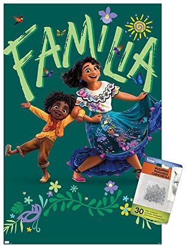 DISNEY ENCANTO - POSTER DE PARED CON PASADORES - 1
