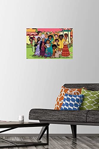 DISNEY ENCANTO - POSTER DE PARED FAMILIAR CON PASADORES - 2