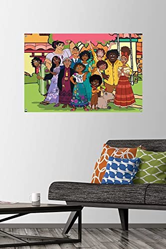 DISNEY ENCANTO - POSTER DE PARED FAMILIAR CON CHINCHETAS - 2