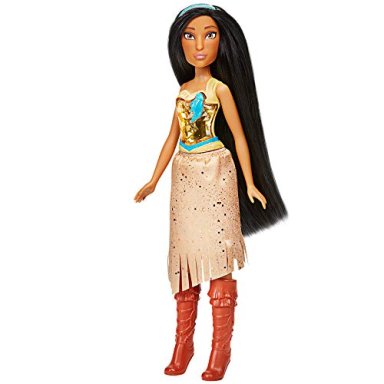 MUÑECA DISNEY PRINCESA ROYAL SHIMMER POCAHONTAS MUÑECA DE MODA CON FALDA Y ACCESORIOS JUGUETE - 1