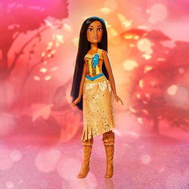 MUÑECA DISNEY PRINCESA ROYAL SHIMMER POCAHONTAS MUÑECA DE MODA CON FALDA Y ACCESORIOS JUGUETE - 4