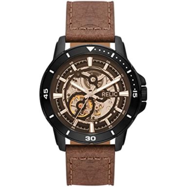RELOJ RELIC BY FOSSIL HOMBRE LUJO ZR12663 MARRON - 1