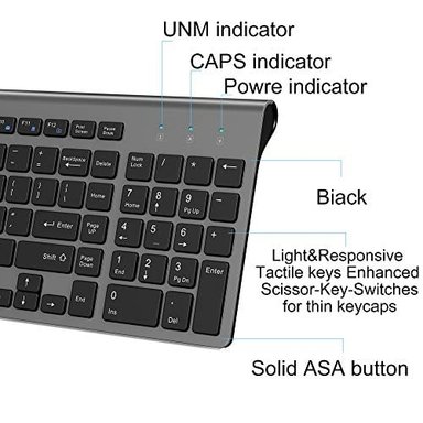 TECLADO INALÁMBRICO J JOYACCESS JJOYACCESS 2.4 G DELGADO Y COMPACTO - 4