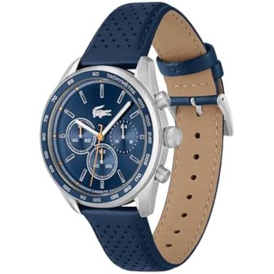 LACOSTE BOSTON - RELOJ CRONOGRAFO PARA HOMBRE ACERO INOXIDABLE CLASICO TAQUIMETRO RESISTENTE AL AGUA - 2