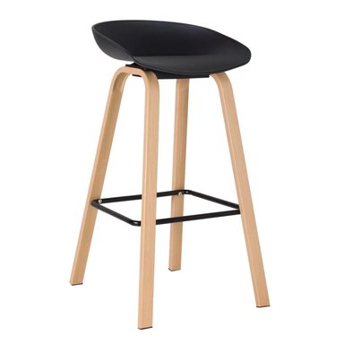 PACK 2 TABURETES BAR NORDICO VIGGO 75 CM | EXTERIOR NEGRO - 5