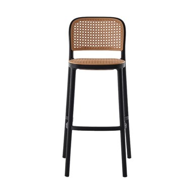 PACK 2 TABURETE MONTANA NEGRO 65CM | RATTAN SINTE TICO, EXTERIOR - 5